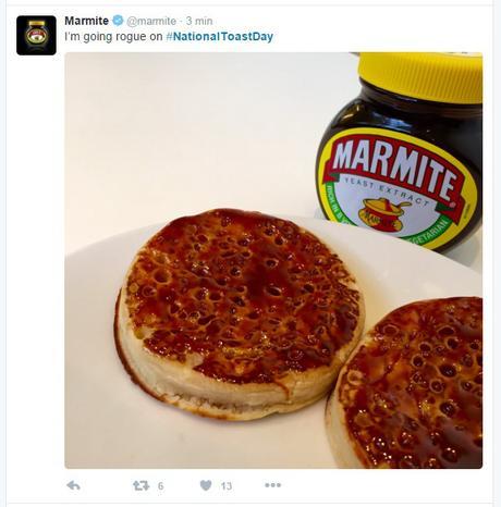 #NationalToastDay, las mejores acciones en Twitter toast marmite