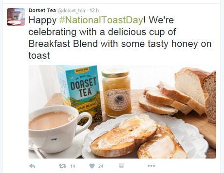 #NationalToastDay, las mejores acciones en Twitter toast dorset