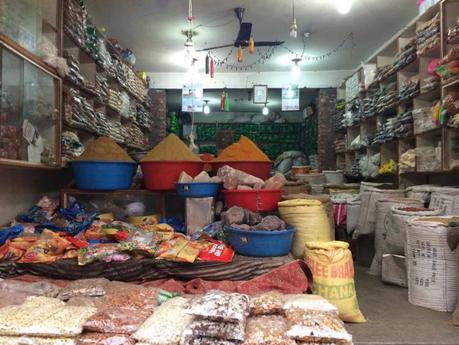 Tienda de especias en Katmandú