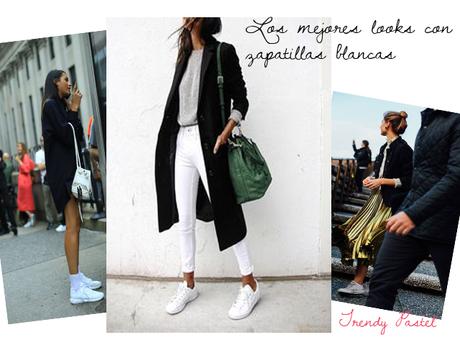 Los mejores Looks con zapatillas blancas