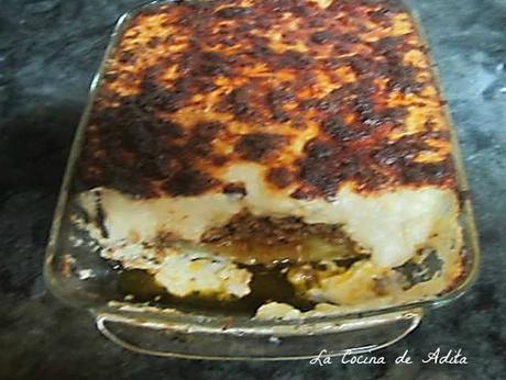 Musaka   de  cordero  lechal