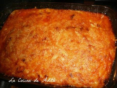 Musaka   de  cordero  lechal