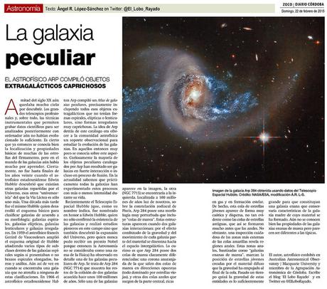 Zoco de Astronomía: La galaxia peculiar