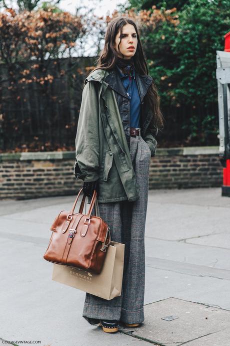 LFW-London_Fashion_Week_Fall_16-Street_Style-Collage_Vintage-Model-Burberry-Tweed_Trousers-Parka-2
