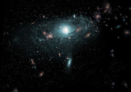 Galaxias en la zona vacía