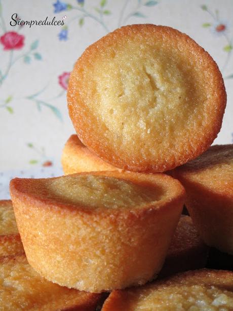 Financiers, bizcochitos de almendra y mantequilla avellana (Francia)