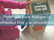 Materiales para trabajar motricidad fina concentración