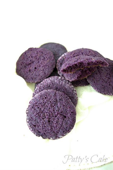 Galletas de violetas con crema de queso - Una galleta un cuento - Febrero - La sirenita