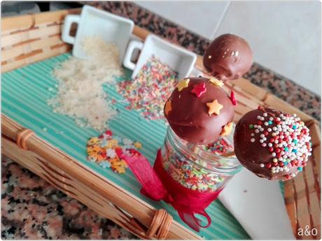 Cake pops de chocolate