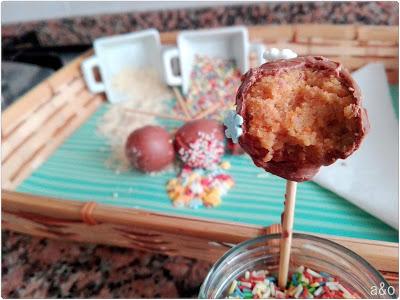 Cake pops de chocolate