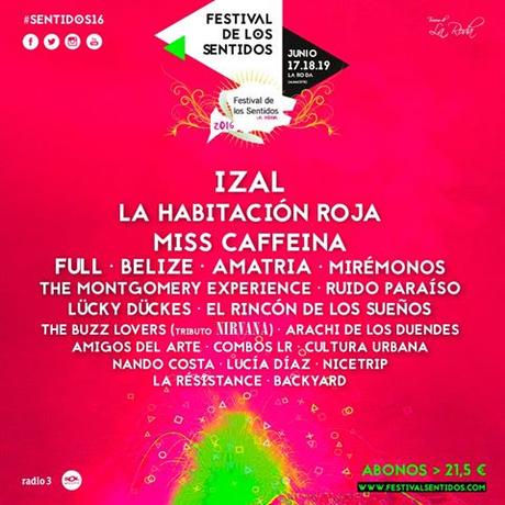 Confirmaciones del Festival de los sentidos 2016