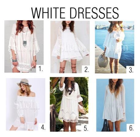 WHITE DRESSES WHITE DRESSES