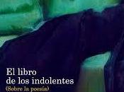 Javier Sánchez Menéndez. libro indolentes