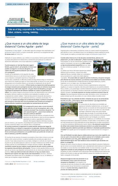 ¿Que mueve a un ultra atleta de larga distancia? En el blog corporativo de Plantillas Deportivas Ianes