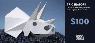 Los dinosaurios de papel de Guardabosques y las recompensas de su crowdfunding