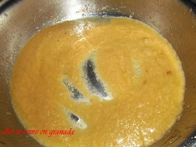 Lubina con salsa de cava