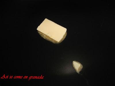 Lubina con salsa de cava