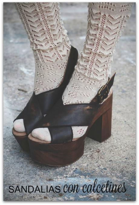 Sandalias con calcetines, no en mi lookbook