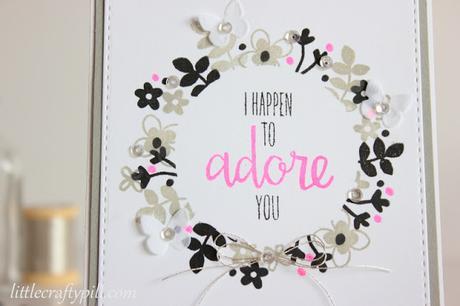 Black and gray with a pop of color