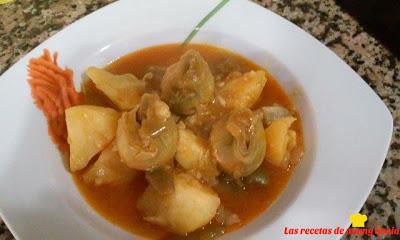 GUISO DE PATATAS CON JUDÍAS Y ALCACHOFAS DE MI AMIGO JAVI