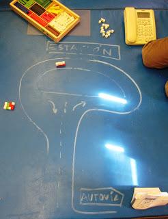 Seguimos trabajando con regletas: equivalencias y sumas.