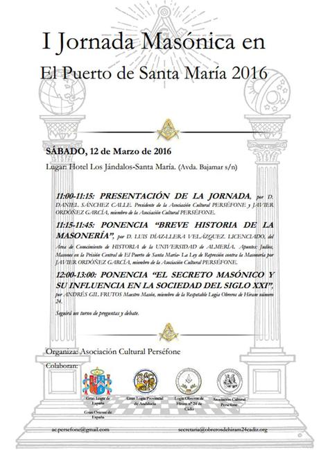 Se celebran las I Jornadas Masónicas en Cádiz