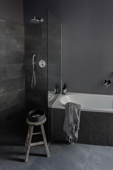 Elegante en grises y madera