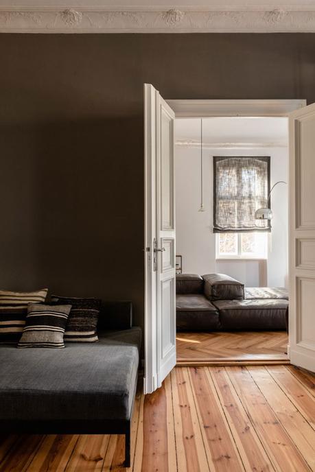 Elegante en grises y madera