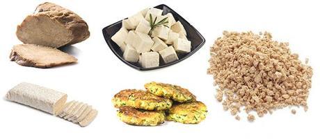 Sustitutos de la carne: tempeh, seitán, tofu y soja texturizada