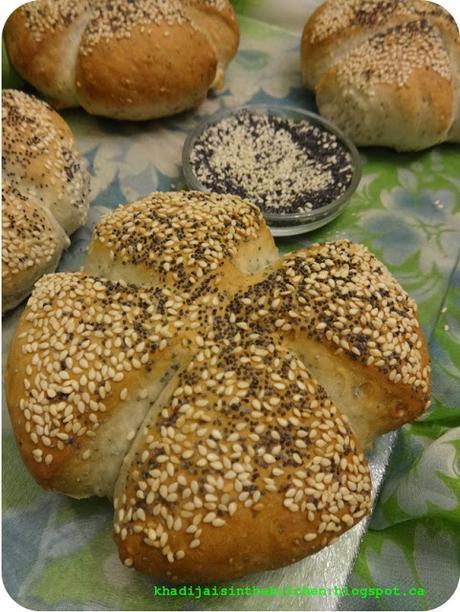 PAIN DE LA SEMAINE: PAIN AUX GRAINES DE SÉSAME ET DE PAVOT (version 2) / BREAD OF THE PAIN DE LA SEMAINE: PAIN AUX GRAINES DE SÉSAME ET DE PAVOT / BREAD OF THE WEEK: SESAME AND POPPY SEEDS BREAD / PAN DE LA SEMANA: PAN CON SEMILLAS DE SESAMO Y DE AMAPO...