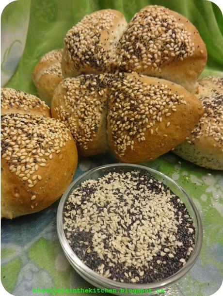 PAIN DE LA SEMAINE: PAIN AUX GRAINES DE SÉSAME ET DE PAVOT (version 2) / BREAD OF THE PAIN DE LA SEMAINE: PAIN AUX GRAINES DE SÉSAME ET DE PAVOT / BREAD OF THE WEEK: SESAME AND POPPY SEEDS BREAD / PAN DE LA SEMANA: PAN CON SEMILLAS DE SESAMO Y DE AMAPO...