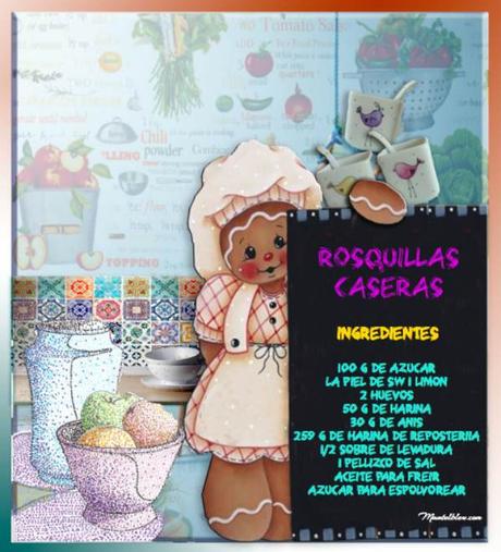 Rosquillas caseras etiqueta