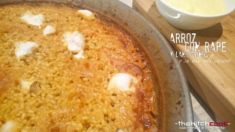 ARROZ CON RAPE Y LANGOSTINOS Y SU ALI-OLI CASERO (Lawrence de Arabia)