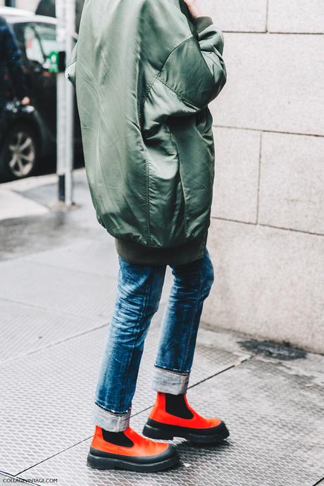 Milan_Fashion_Week_Fall_16-MFW-Street_Style-Collage_Vintage-Maxi_Bomber-Bandana-Celine_Rainy_Boots-