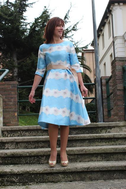 Mis looks- especial eventos-vestido azul teria yabar santander - Paperblog