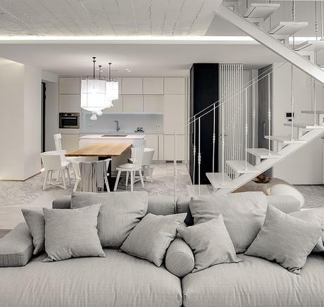 Interiores monocromáticos. Respirando calma Interiores monocromaticos