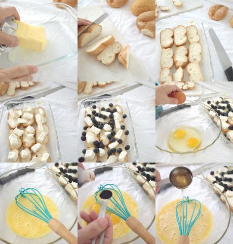 Tostadas francesas (French toasts) con arándanos y frambuesas, desayuno a cuerpo de rey