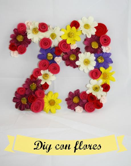 Diy: números de flores