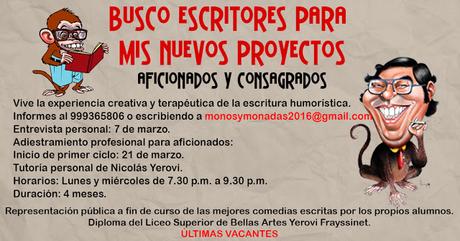 Convocatoria a escritores humorísticos.