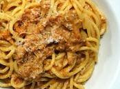 SPAGHETTI SALSA CALABAZA (Free meat Monday)