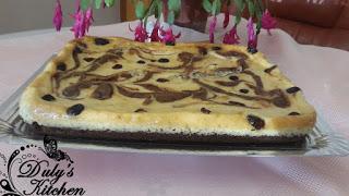 Brownie con Tarta de queso