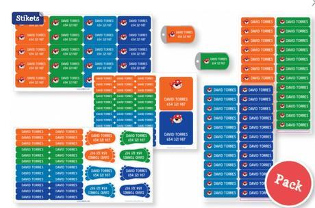 stickets para marcar ropa infantil
