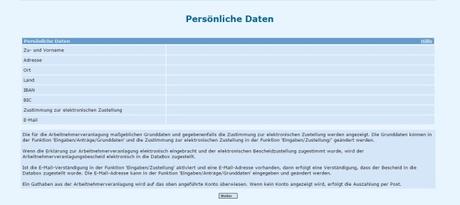 La declaración de la renta en Austria: Persönliche Daten