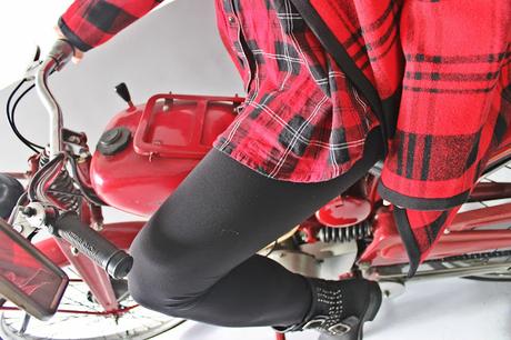 Red Tartan + Moto Guzzi