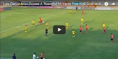 Increible gol de tiro libre