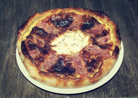 CREMA DE CALABAZA CON MASCARPONE & QUICHE DE VERDURAS CON BACON  Y  RICOTTA