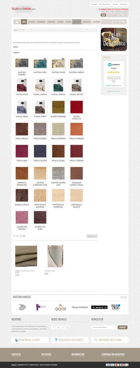 Tiendas online hechas con Prestashop – Ejemplos Tiendas online hechas con Prestashop - telas para tapizar2