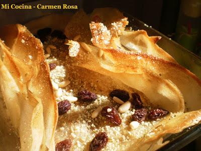 BAKLAVA o BLAKAWA (PASTEL ÁRABE DE FRUTOS SECOS)