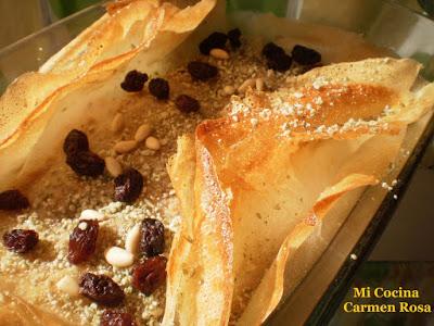 BAKLAVA o BLAKAWA (PASTEL ÁRABE DE FRUTOS SECOS)