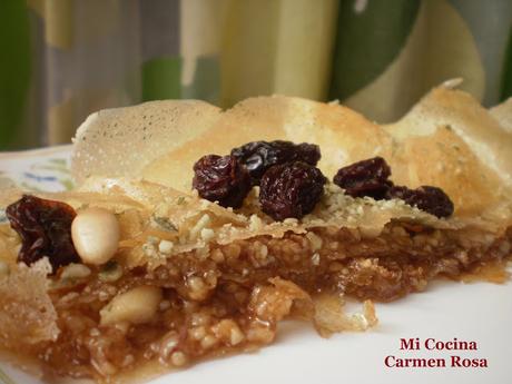 BAKLAVA o BLAKAWA (PASTEL ÁRABE DE FRUTOS SECOS)